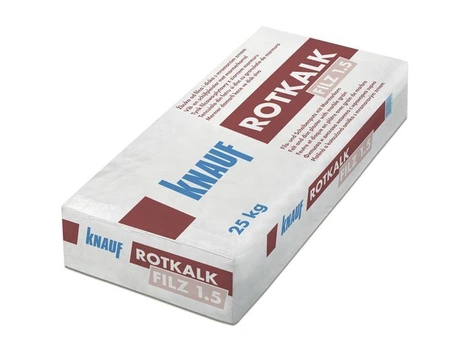 Knauf Rotkalk Filz 1.5 weiß 1,5 mm 25 kg