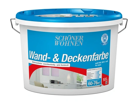 Schöner Wohnen Wand-/Deckenfarbe matt weiß 10 l