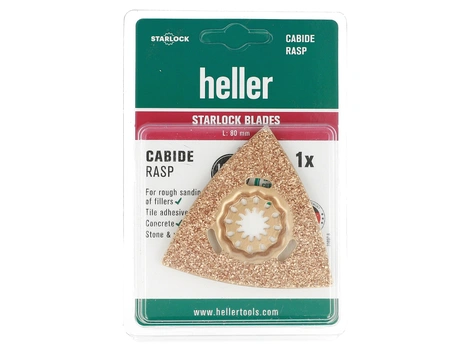 Heller Starlock Blades Delta-Raspel für Holz 80x80 mm