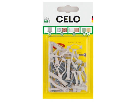 CELO Hohlraumdübel m. Schr. HR SPS Ø6x30 mm 20 St.