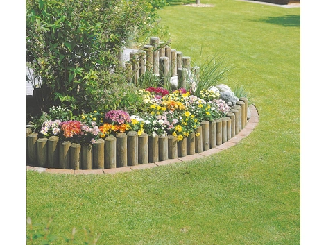 Mr.GARDENER Palisade gespitzt grün KDI Ø60x300 mm