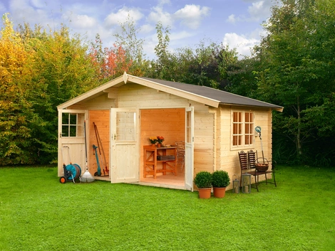 Mr.GARDENER Blockbohlenhaus Belmont 2 Fichte 480x270x352 cm