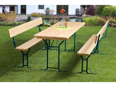 Mobilaiud Festzeltgarnitur BTG 70 L Fichte 220x50 cm 3-tlg.