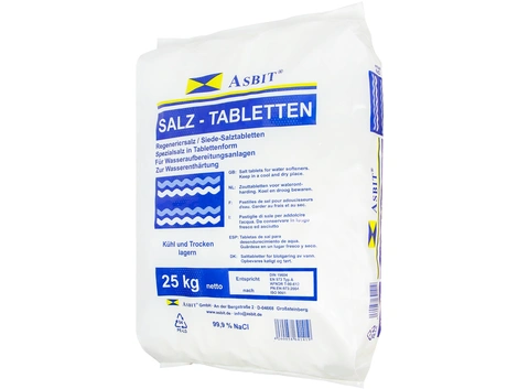 Siede-Regeneriersalztabletten nach DIN 19604/EN 973, 25Kg PE-Sack