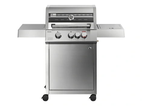 Mr.GARDENER Gasgrill Virginia 3 3 Brenner, Seitenkocher